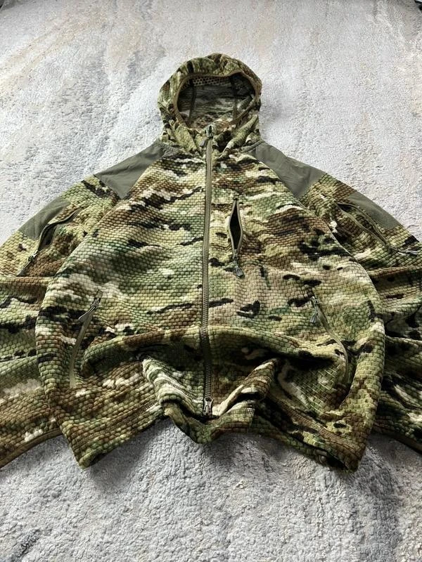 Vintage Camo Hunting Khaki Brown Dubbele Rits Hoodie Maat M – photo 6
